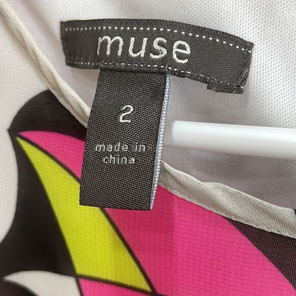 MUSE DRESS IN ABSTRACT PRINT‎ - Picture 8 of 8